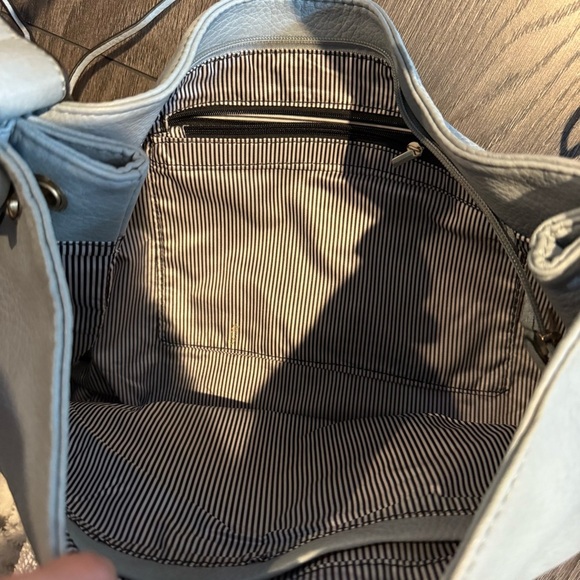 Blue boho shoulder bag - Picture 2 of 3